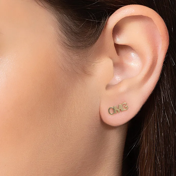 Earrings Jack Vartanian PISCINE OMG EARRING IN 18K YELLOW GOLD
