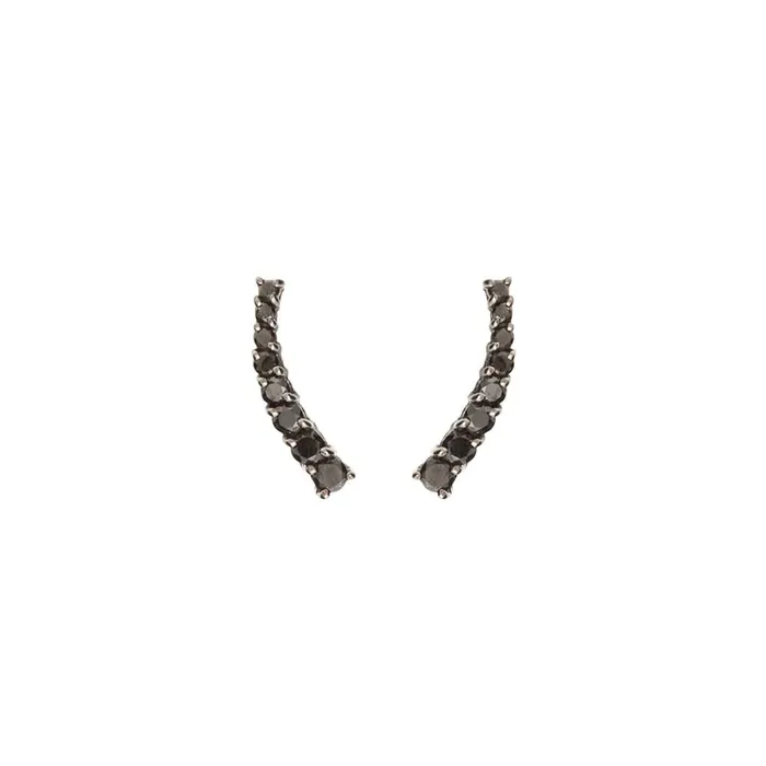 Jack Vartanian Earrings UNIVERSE MINI COMET EARRING IN BLACK RHODIUM PLATED 18K WHITE GOLD WITH BLACK DIAMOND Jack Vartanian Earrings UNIVERSE MINI COMET EARRING IN BLACK RHODIUM PLATED 18K WHITE GOLD WITH BLACK DIAMOND
