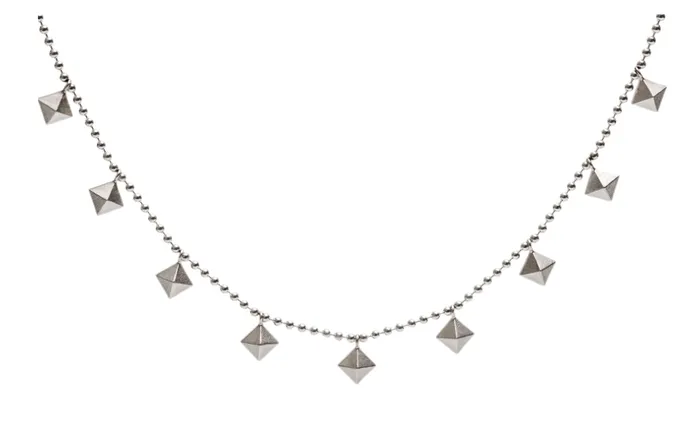 Necklaces Maria Samora Pyramid Bead Necklace