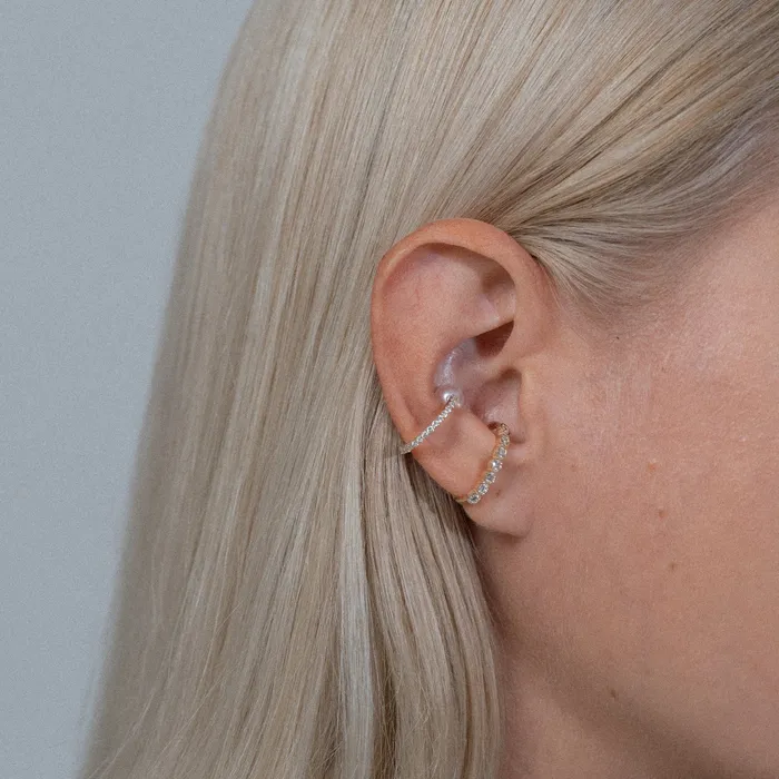 PRMAL Earrings Diamond Bar Ear Cuff PRMAL Earrings Diamond Bar Ear Cuff
