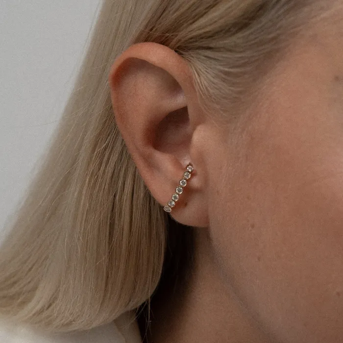 PRMAL Earrings Diamond Bar Ear Cuff PRMAL Earrings Diamond Bar Ear Cuff