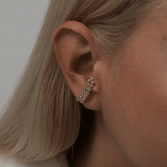 PRMAL Earrings Diamond Bar Ear Cuff PRMAL Earrings Diamond Bar Ear Cuff