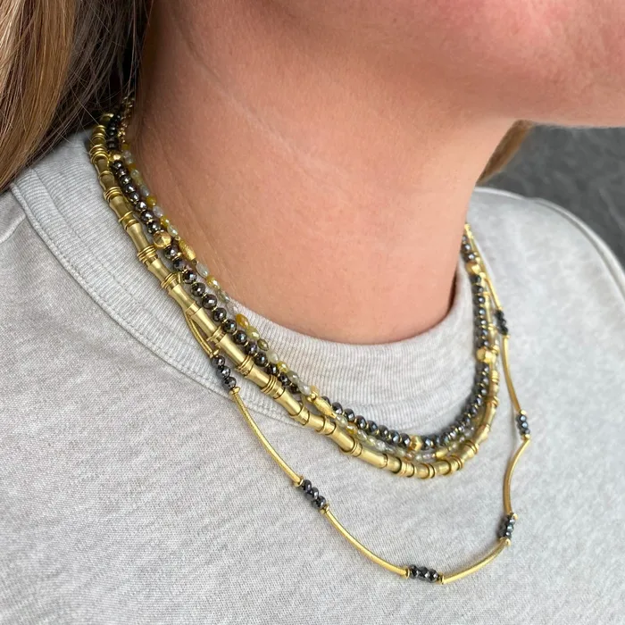 Barbara Heinrich Necklaces Black Diamond Lantern Bead Necklace Barbara Heinrich Necklaces Black Diamond Lantern Bead Necklace