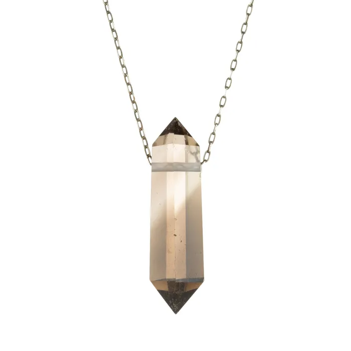 Brown Smoky Quartz Crystal Pendant Necklace Joseph Brooks Necklaces Brown Smoky Quartz Crystal Pendant Necklace Joseph Brooks Necklaces