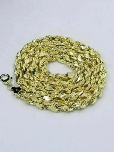 Gold and Diamond Necklaces 10k Gold Anchor Pendent Rope Chain 25mm 18 20 22 24 26 10kt Necklace Cham