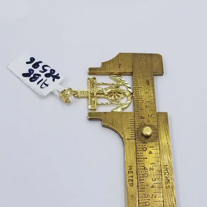 Gold and Diamond Necklaces 10k Gold Anchor Pendent Rope Chain 25mm 18 20 22 24 26 10kt Necklace Cham