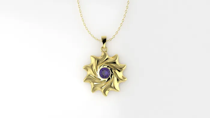 Necklaces Jcm 21 jewelry 14K Gold Pendant with 1 Amethyst STT Bezel Only Pendant Sun Style Necklaces Jcm 21 jewelry 14K Gold Pendant with 1 Amethyst STT Bezel Only Pendant Sun Style