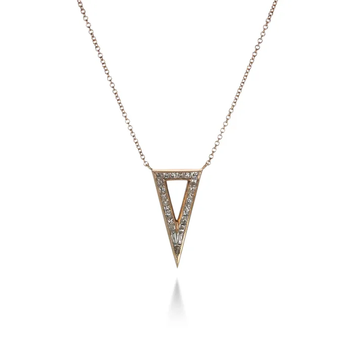 Necklaces Sethi Couture Triangular Necklace