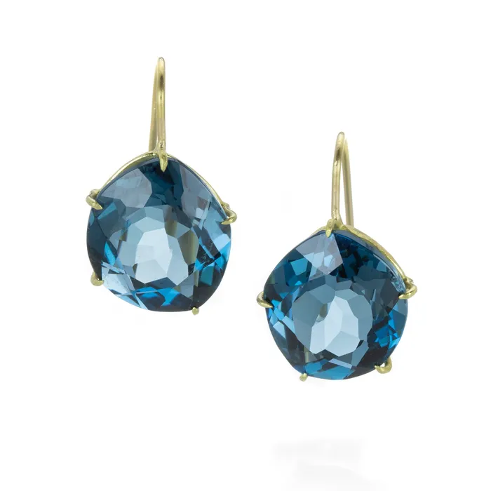 Rosanne Pugliese Earrings London Blue Topaz Petal Drop Earrings