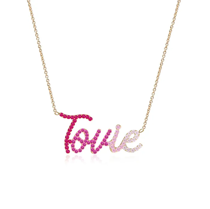 Alev Collection Necklaces Large Ombre Name Necklace