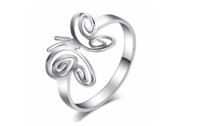 Butterfly Fashion Stainless Steel Ring For Women sparklingselections Rings