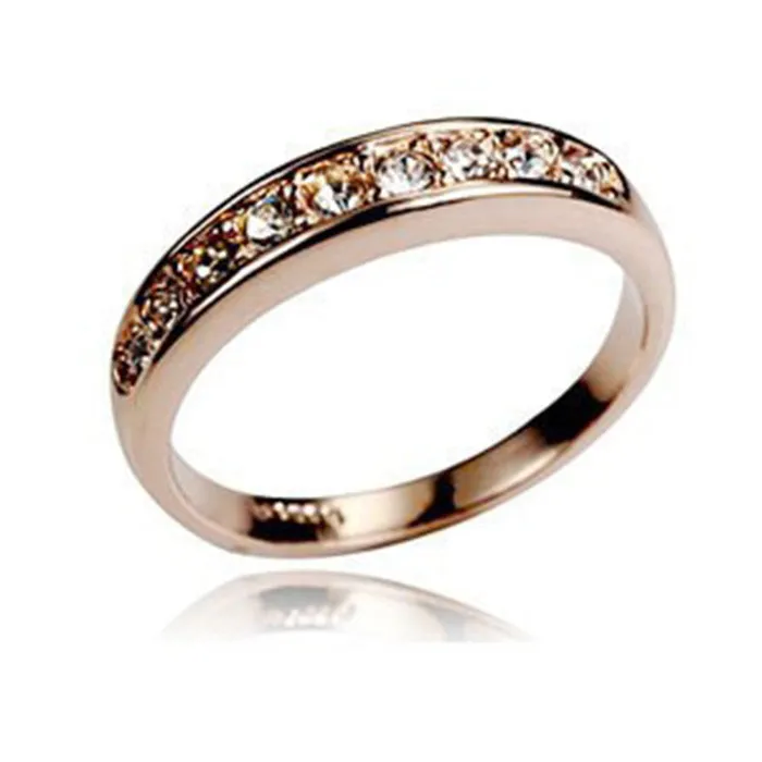 Classic Rose Rhinestone Wedding Ring for Women 368080 sparklingselections Rings Classic Rose Rhinestone Wedding Ring for Women 368080 sparklingselections Rings