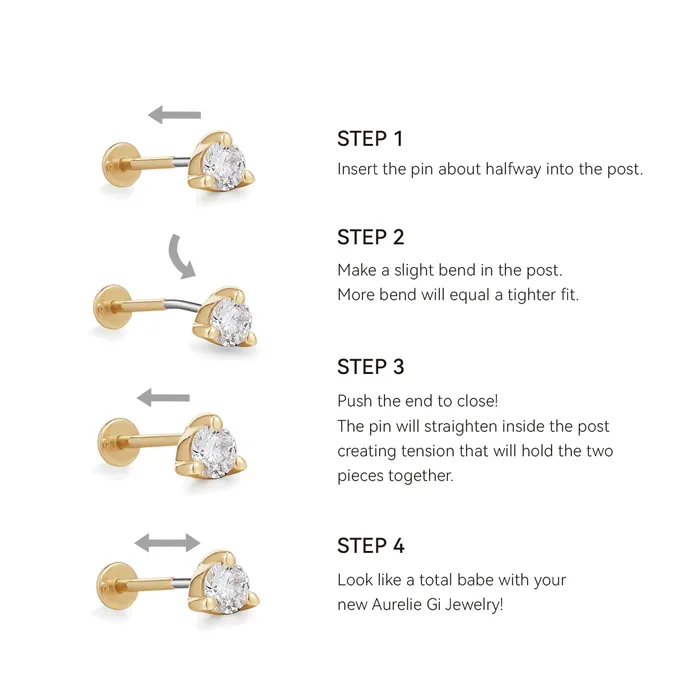 Earrings Aurelie Gi TRIBECA Draped Double Chain and White Sapphire Piercing Top Earring Earrings Aurelie Gi TRIBECA Draped Double Chain and White Sapphire Piercing Top Earring