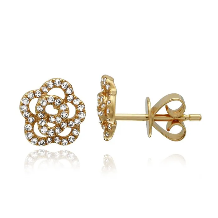 Earrings Diamond Rose Earrings Alev Collection
