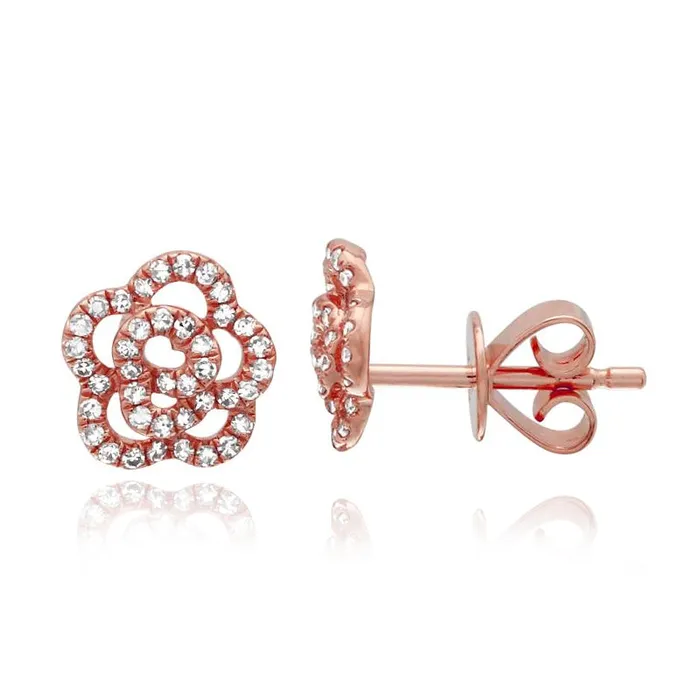 Earrings Diamond Rose Earrings Alev Collection