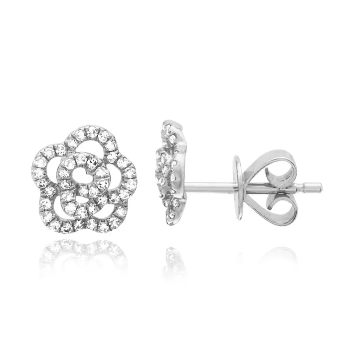 Earrings Diamond Rose Earrings Alev Collection