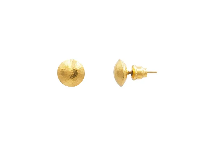 Earrings GURHAN Spell Gold Stud Earrings 10mm Lentil Shape GG GOLD CLS