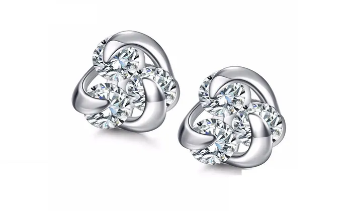 Earrings sparklingselections Genuine Silver Women Stud Earring