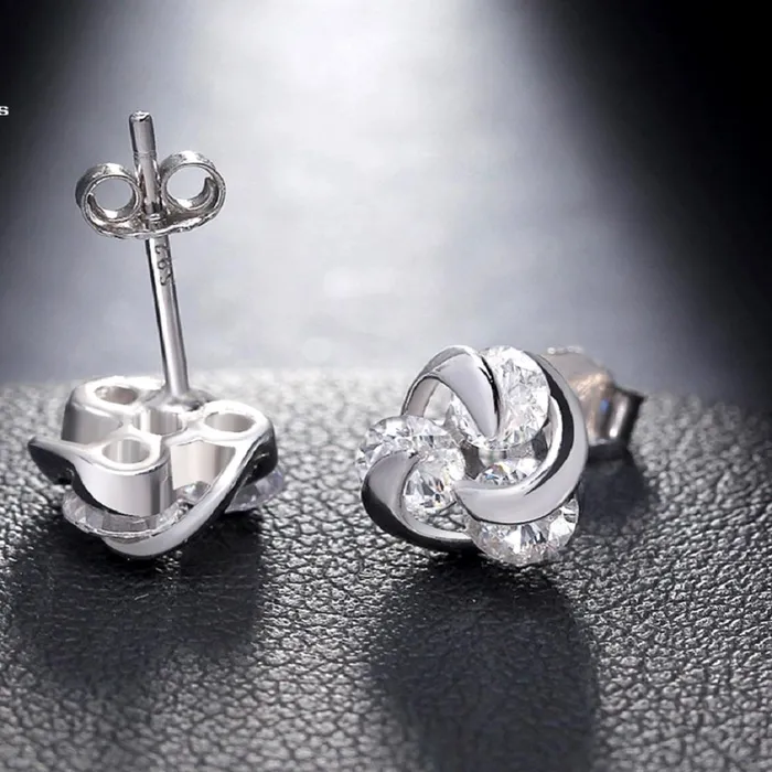 Earrings sparklingselections Genuine Silver Women Stud Earring Earrings sparklingselections Genuine Silver Women Stud Earring