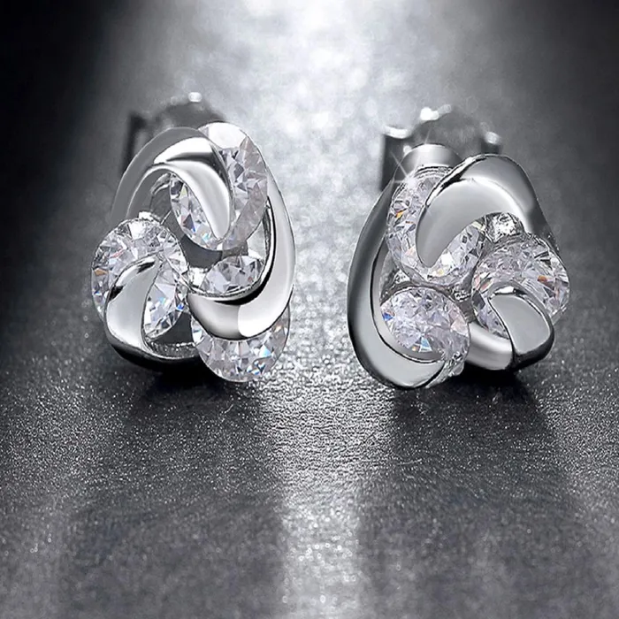 Earrings sparklingselections Genuine Silver Women Stud Earring Earrings sparklingselections Genuine Silver Women Stud Earring