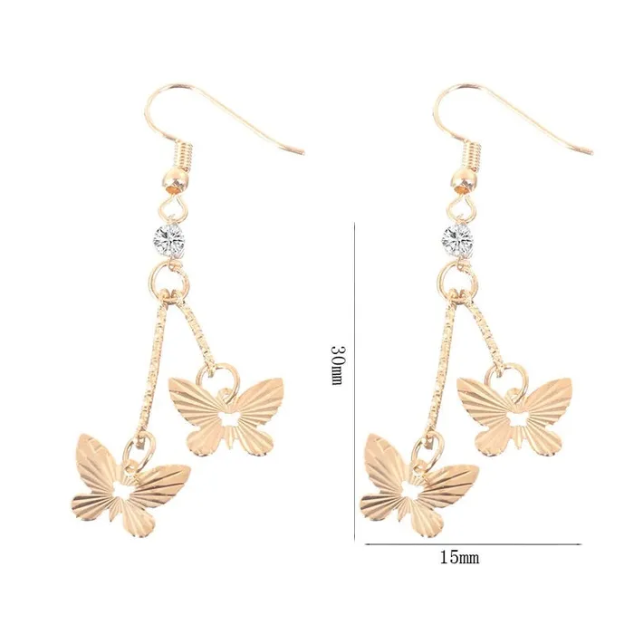 Fashion Butterfly Design Crystal Bridal Pendant Necklace Earrings Jewelry Set For Women sparklingselections Necklaces Fashion Butterfly Design Crystal Bridal Pendant Necklace Earrings Jewelry Set For Women sparklingselections Necklaces