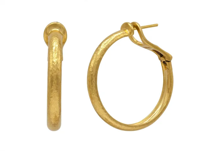 GG GOLD TRAD Earrings GURHAN Hoopla Gold Hoop Earrings Clip Post