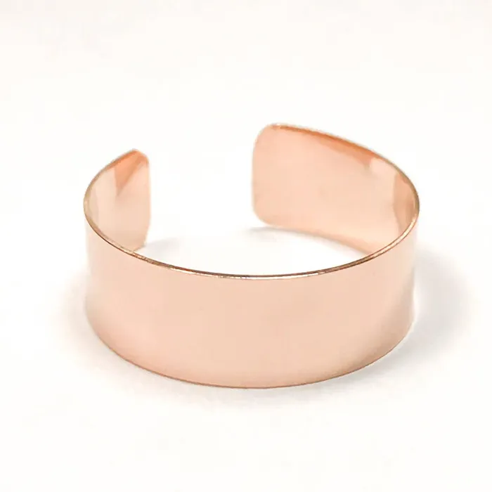 Hoops By Hand Rings Wide Toe Ring 14K Rose Gold Filled