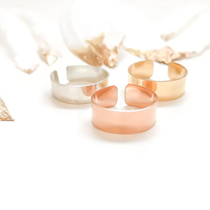 Hoops By Hand Rings Wide Toe Ring 14K Rose Gold Filled