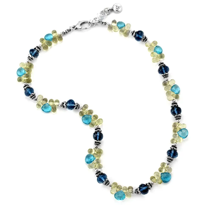 London Blue Topaz Necklace Elisa Ilana Necklaces