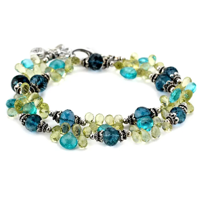 London Blue Topaz Necklace Elisa Ilana Necklaces London Blue Topaz Necklace Elisa Ilana Necklaces