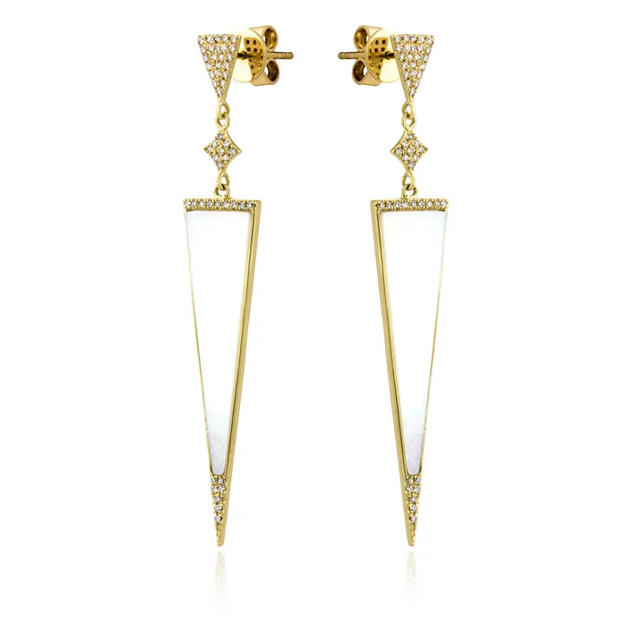 Madison L Earrings Triangular Mother Of Pearl Earrings42500028