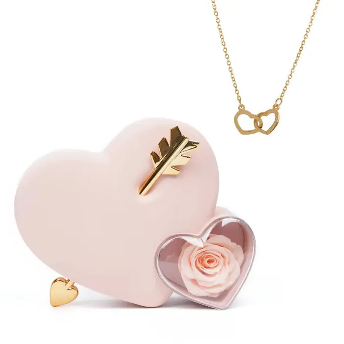 Necklaces Ashley Jewels Rose Keepsake Box With Engraved Necklace