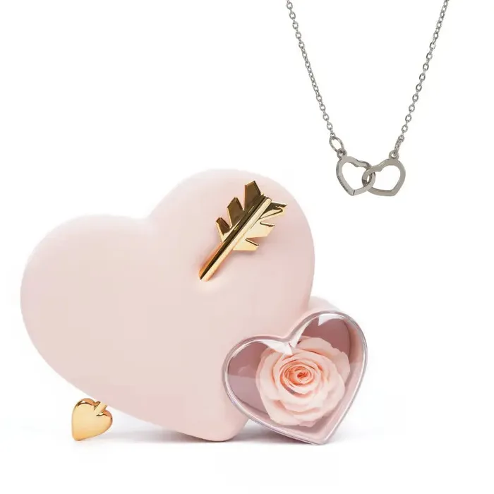 Necklaces Ashley Jewels Rose Keepsake Box With Engraved Necklace