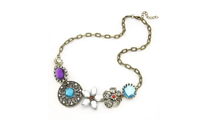 Necklaces sparklingselections Engraved Flower Pendant Necklace For Women