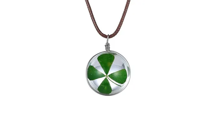 Necklaces sparklingselections Fashion Crystal glass Ball Clover Pendant Necklace Necklaces sparklingselections Fashion Crystal glass Ball Clover Pendant Necklace