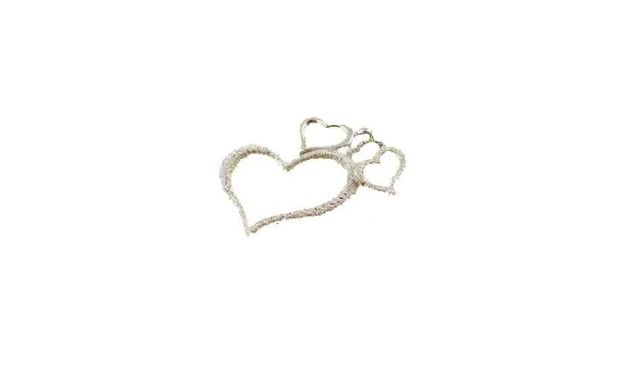 Necklaces sparklingselections White Silver Three Heart Long Pendant Necklace For Women Necklaces sparklingselections White Silver Three Heart Long Pendant Necklace For Women