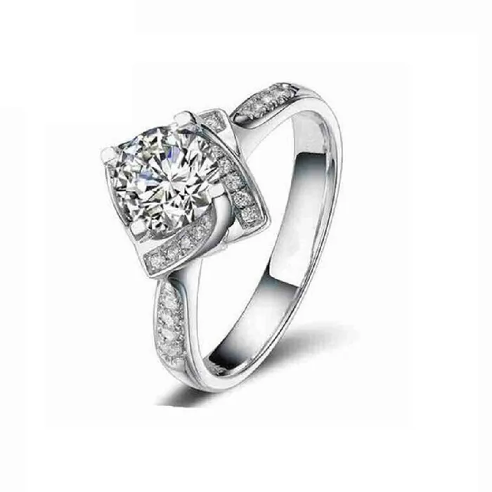 New Fashion Square Shape Flower Rose Design Wedding Ring sparklingselections Rings New Fashion Square Shape Flower Rose Design Wedding Ring sparklingselections Rings