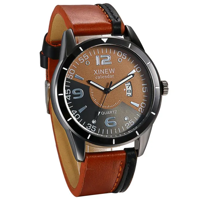 New Men Luxury Design Leather Watch sparklingselections Watches New Men Luxury Design Leather Watch sparklingselections Watches