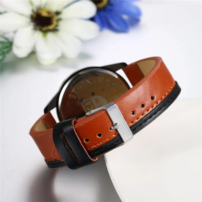 New Men Luxury Design Leather Watch sparklingselections Watches New Men Luxury Design Leather Watch sparklingselections Watches