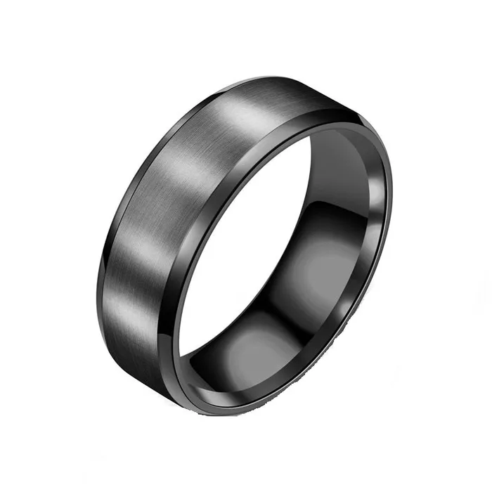 Rings sparklingselections New Stylish Titanium Black Ring For Mens Fashion Round Wedding Engagement Ring Rings sparklingselections New Stylish Titanium Black Ring For Mens Fashion Round Wedding Engagement Ring