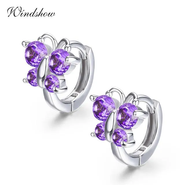 Silver Small Round Loop Hoop Earrings sparklingselections Earrings
