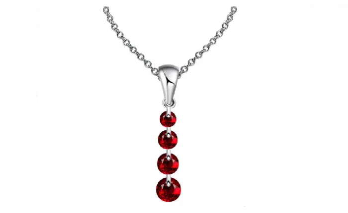 Sparkling Selections Necklaces Charming Crystal Long Water Drop Necklaces Pendant Statement Necklace for Women Red Sparkling Selections Necklaces Charming Crystal Long Water Drop Necklaces Pendant Statement Necklace for Women Red