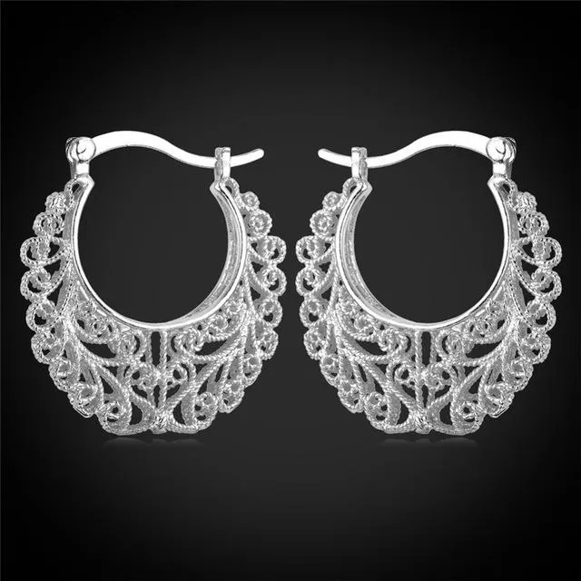 sparklingselections Earrings Hollow Hoop Earrings For Women