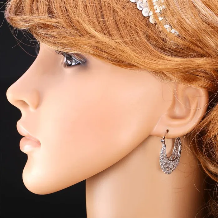 sparklingselections Earrings Hollow Hoop Earrings For Women sparklingselections Earrings Hollow Hoop Earrings For Women