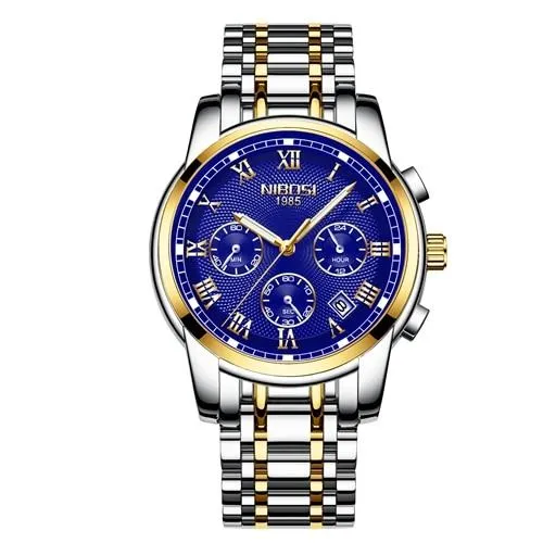 sparklingselections Earrings Men Sports Luxury Brand Chronograph Full Steel Wristwatch sparklingselections Earrings Men Sports Luxury Brand Chronograph Full Steel Wristwatch