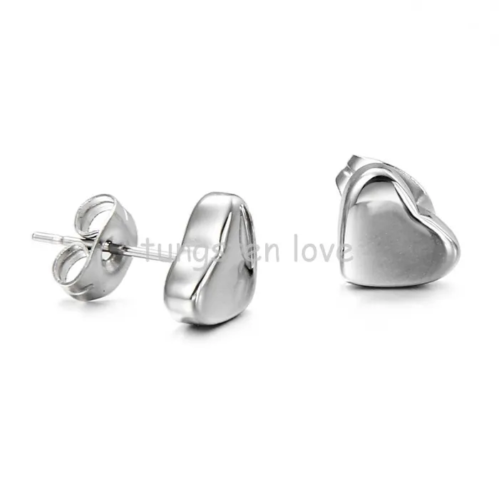 sparklingselections Earrings Women Heart Shaped Stud Beautiful Earrings