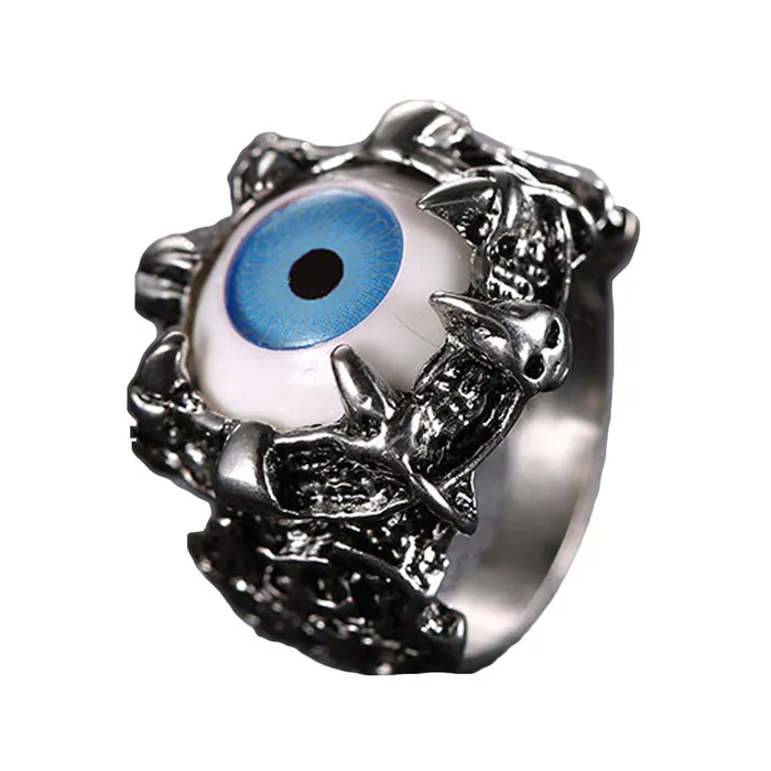 sparklingselections Rings Vintage Dragon Claw Evil Eye Skull Ring