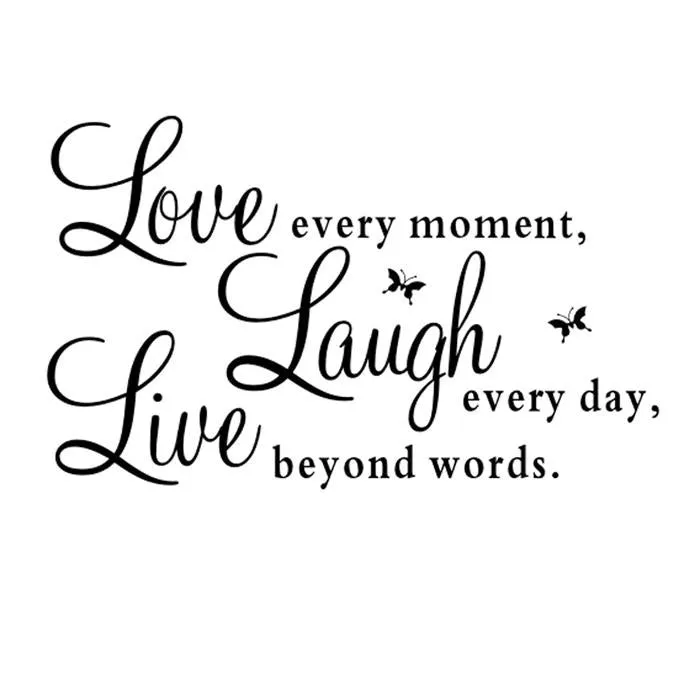 sparklingselections Vinyl Decal Love Every MomentLaugh Every DayLive Beyond Words Wall Sticker Necklaces sparklingselections Vinyl Decal Love Every MomentLaugh Every DayLive Beyond Words Wall Sticker Necklaces