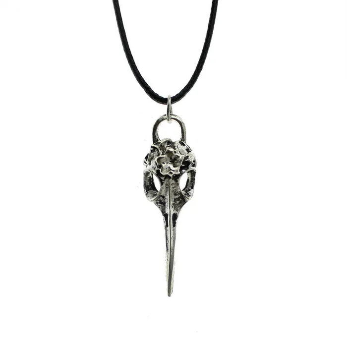 Vintage Silver Birds Skull Pendant Necklace for Women sparklingselections Necklaces Vintage Silver Birds Skull Pendant Necklace for Women sparklingselections Necklaces