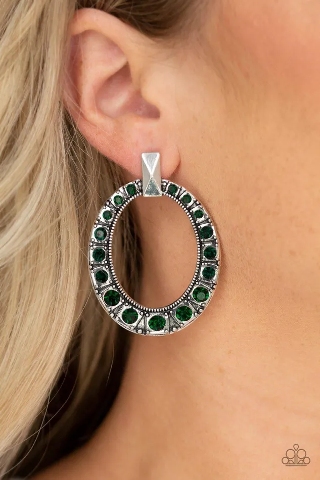 All For GLOW Green Earrings Jewelry By Bretta Paparazzi Accessories Earrings